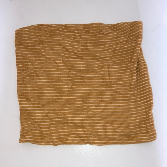 American Eagle Orange/White Crop Top - Picture 1 of 4